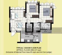 Blk 57 Teban View (Jurong East), HDB 3 Rooms #457212641